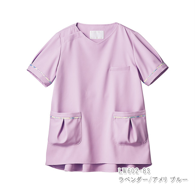 新品　住商モンブラン　ローラアシュレイ　ナースジャケット　L ローラ アシュレイ ナースジャケット半袖[住商モンブラン製品