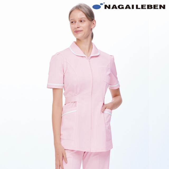 MI4632 ナガイレーベン ナースウェア ジャケット 女性用 半袖 ポケット