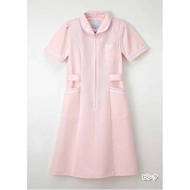 MI4637 ナガイレーベン ナースウェア ワンピース 女性用 半袖 ポケット
