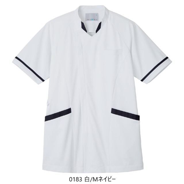 MJ001 住商モンブラン ナースウェア ジャケット 男性用 半袖 メンズ 制