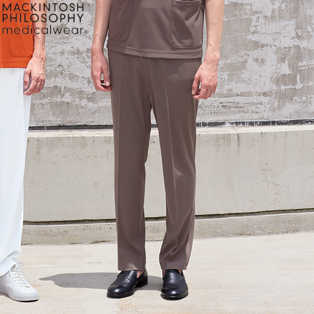 MPA3903 マッキントッシュフィロソフィー 男性用パンツ MACKINTOSH PHILOSOPHY メンズパンツ ナースパンツ 看護師 制菌加工 制電 ストレッチ 通気性 しわになりにくい 吸水 防汚