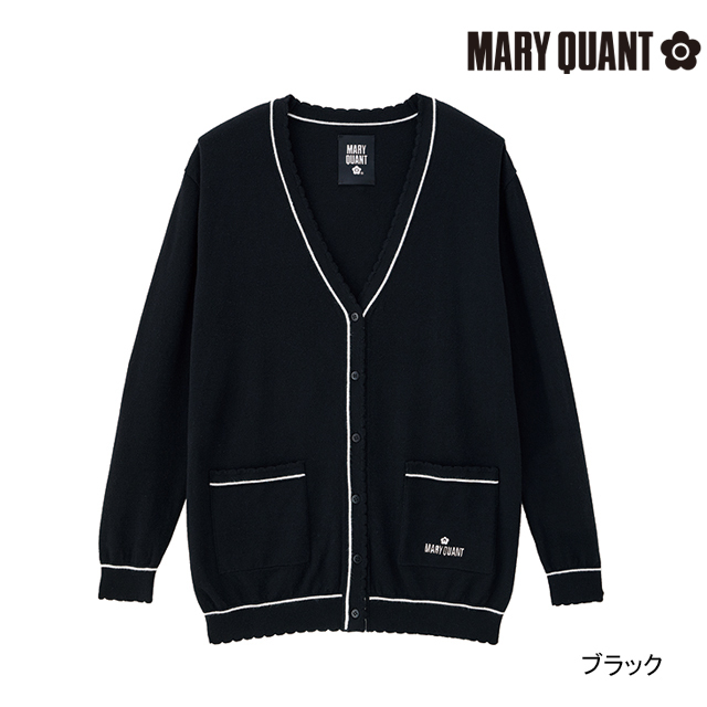 マリークワント ナース カーディガン ライン入り UVカット MARY QUANT
