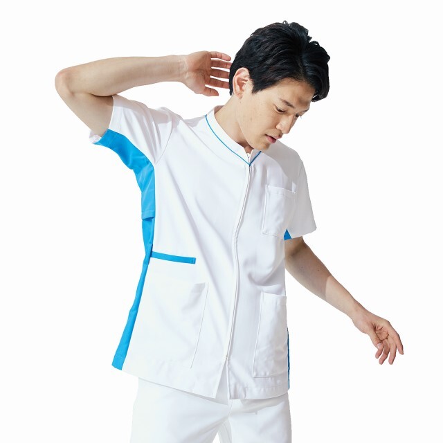 MS001 住商モンブラン ドクターウェア スクラブ ジップアップ