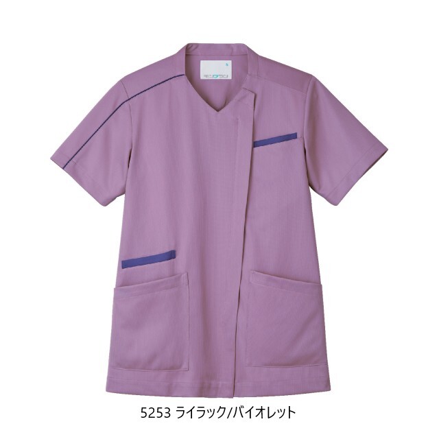 MS003 住商モンブラン スクラブ 半袖 男女兼用 制菌加工 透け防止 吸汗