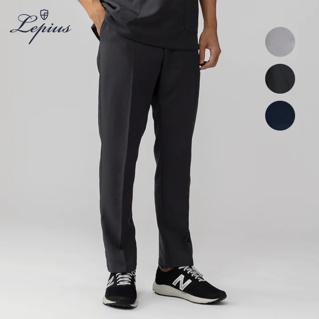 msp004 lepius スクラブパンツ メンズ   センタープレス 男性用 ストレッチ イージーケア レピウス 医療用 医師 ドクター 薬剤師 教師 薬局 医者
