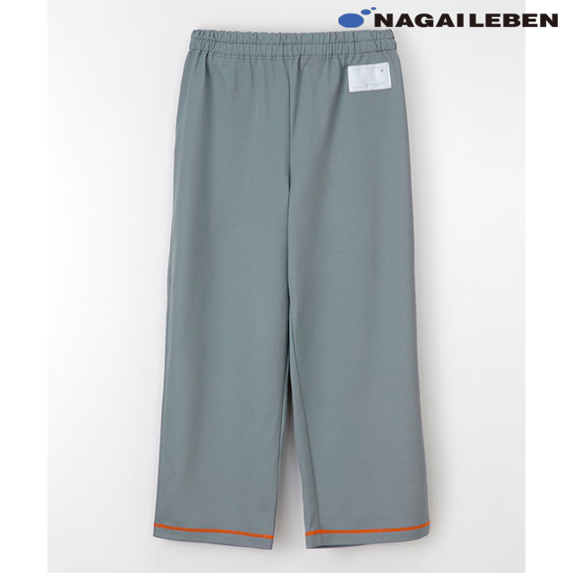 PK1423 ナガイレーベン 検診衣 パンツ 男女兼用 吸汗 業務用洗濯可 形態安定 NAGAILEBEN 医療用 患者衣 院内着 健康診断 検診着 病院 クリニック 検査 ウェア パジャマ 寝巻 ユニセックス ズボン