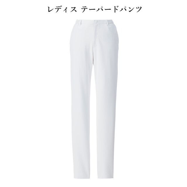 PO9226 オンワード ナースウェア レディス テーパードパンツ 女性用 細見え 美脚 軽量 薄手 防透性 動きやすい 制菌加工 静電気帯電防止 ストレッチ 吸水速乾 接触冷感 工業洗濯可 ONWARD ラフィーリア Raffiria 医療用 看護師 女子 ズボン ナースパンツ