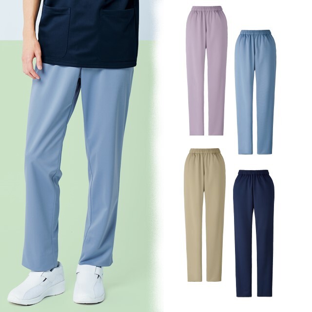 すっきりシルエットのテーパードパンツ （すっきりシルエットの