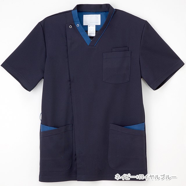 RF5127 ナガイレーベン ナースウェア スクラブ 男性用 半袖 PHS