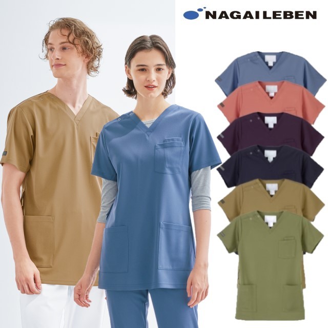RF5502 ナガイレーベン ドクターウェア ナースウェア スクラブ 男女