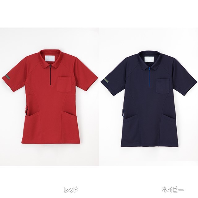 RK5292 ナガイレーベン 介護ウェア ニットシャツ 男女兼用 半袖