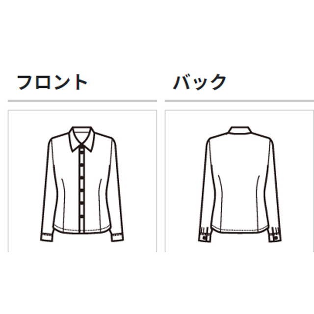 SB7502 フォーク オフィスウェア ブラウス 女性用 長袖 ノー