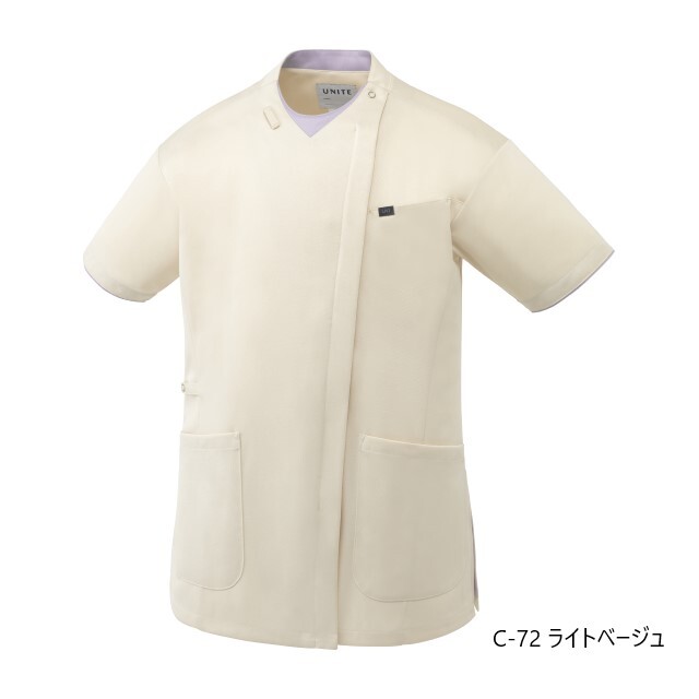 UN-0403 チトセ ユナイト ファスナー スクラブ 男女兼用 半袖 フロント