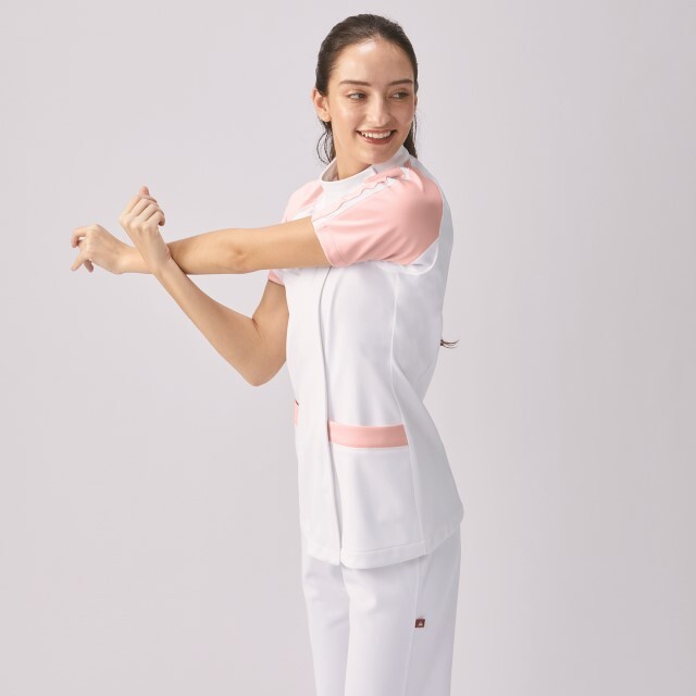 UQW1019 ルコックスポルティフ ナースウェア ケーシー ジャケット 女性