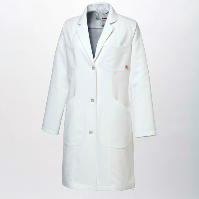 UQW4101 ルコックスポルティフ 診察衣 シングルボタン女性用 長袖 工業
