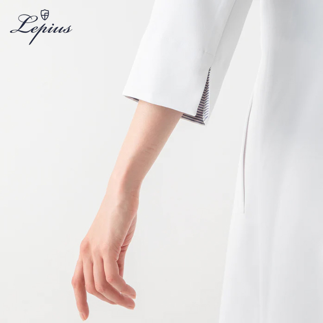 wdc037 lepius ドクターコート レディース 診察衣 長袖 シワになり