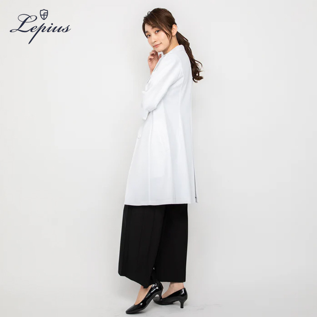 wdc037 lepius ドクターコート レディース 診察衣 長袖 シワになり