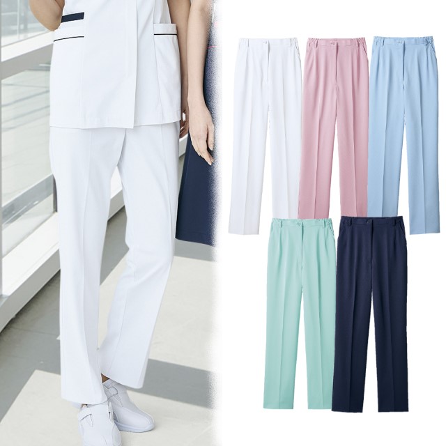 MB500 住商モンブラン ナースウェア パンツ レディス 女性用 ノータック 両脇ゴム 制菌加工 透け防止 制電 防汚 MONTBLANC 医療用 看護師 歯科衛生士 ナース服 白衣 ナースパンツ ズボン 3L 4L