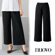 6020SC フォーク ヌーヴォ ワイドパンツ レディス 女性用 吸汗 速乾 イージーケア ストレッチ ファスナーあり おうち洗濯 nuovo FOLK 事務服 受付 医療 美容 エステ クリニック サロン 病院 おもてなし