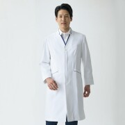 71-849 住商モンブラン製品 診察衣 シングルボタン 長袖 おしゃれ 制菌 透け防止 吸汗 制電 防汚 比翼ボタン MONTBLANC 医療用 薬剤師 教師 医師 薬局 医者 ドクター メンズ センターベント ドクターコート