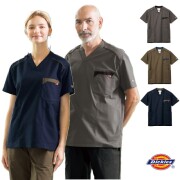 Dickies ディッキーズ メディカルウェア スクラブ 男女兼用 7111SC フォーク 動きやすい ストレッチ FOLK 医療用 看護師 ナース 医師 ドクター 介護 施設 歯科 リハビリ 理学療法士 接骨院 整体 動物病院