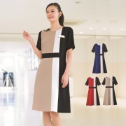 7733 ワンピース おもてなし 接客 美シルエット 消臭 ストレッチ 手洗い可 ハネクトーン早川 美容 歯科 エステ クリニック サロン 病院 ショールーム 店舗 カーディーラー