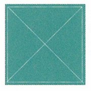 Ad90200 二重 四角巾 50cm×50cm(グリーン) (ナガイレーベン NAGAILEBEN 白衣ネット)