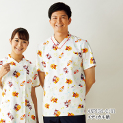 アンパン柄 半袖ナース服 ２枚セット、小児看護師さんに　洗濯1回のみ、未使用です anp058-1.jpg