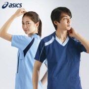 アシックス ポロシャツ CHM308 男女兼用 SS〜3L 半袖 制菌 asics 住商モンブラン CHM308 住商モンブラン アシックス 介護 ポロシャツ ボタン