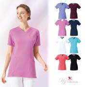 HI700 フォーク ワコール ナースウェア スクラブ 女性用 透け防止 防汚 制電 吸汗 FOLK wacoal HIコレクション 医療用 看護師 歯科衛生士 エステ レディース レディス 上衣 チュニック ジャケット