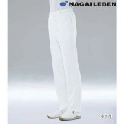 HO1903 ナガイレーベン ナースウェア パンツ 男性用 ストレート ノータック 脇ゴム 前ファスナー センタープレス ポケット 制菌加工 制電 吸水 防汚 透け防止 NAGAILEBEN 医療用 看護師 薬剤師 メンズ 