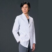 JK192 コシノジュンコ 住商モンブラン 診察衣 ジャケット シングルボタン 男性用 長袖 制菌加工 ストレッチ 軽量 透け防止 JUNKO KOSHINO 医療用 医者 医師 ドクター メンズ 男子 ブレザータイプ