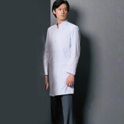 JK193 コシノジュンコ 住商モンブラン 診察衣 シングルボタン 男性用 長袖 丈短め スタンドカラー 制菌加工 ストレッチ 軽量 透け防止  JUNKO KOSHINO 医療用 医者 医師 ドクター メンズ