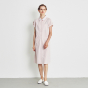 JS1001 ジルスチュアート クレリックワンピース ナースウェア 女性用 半袖 JILLSTUART 医療用 看護師 女子 レディース レディス 白衣  ナース服 ナースワンピ 襟付き パフスリーブ