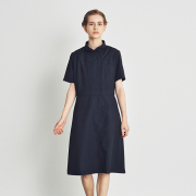 JS1002 ジルスチュアート ショールカラーワンピース ナースウェア 女性用 半袖 JILLSTUART 医療用 看護師 女子 レディース レディス 白衣  ナース服 ナースワンピ 襟付き パフスリーブ