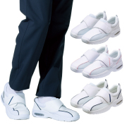 KZN187 カゼン ナースシューズ 面ファスナータイプ 男女兼用 軽量 軽い 3E 疲れにくい エアクッション 衝撃吸収 メッシュ 滑り止め KAZEN 医療用 看護師 介護 病院 ユニセックス 看護靴 メディカルシューズ