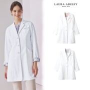 LW103 ローラ アシュレイ 住商モンブラン ドクターコート 女性用 長袖 診察衣 ショート丈 制菌加工 透け防止 制電 防汚 LAURA ASHLEY MONTBLANC ローラアシュレイ 医療用 医師 ドクター 看護師 ナース 介護 エステ レディース 白衣