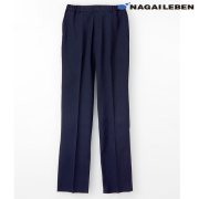 ML1133 ナガイレーベン ナースウェア パンツ 男性用 ストレート ノータック 脇ゴム 前ファスナー センタープレス ポケット ストレッチ 制電 吸水 防汚 業務用洗濯可 形態安定素材 NAGAILEBEN 医療用