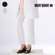 マリークワント MARY QUANT 総ゴムストレートパンツ ブラック ホワイト 介護スタッフ 訪問介護 訪問看護 看護師 ナース ナースウェア 介護 ケアスタッフ 保育スタッフ 病院 医院 クリニック 介護施設 保育施設 ユニセックス