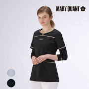 マリークワント MARY QUANT 背あて布プリント スクラブ白衣 UVカット 介護スタッフ 訪問介護 訪問看護 看護師 ナース ナースウェア 介護 ケアスタッフ 保育スタッフ 病院 医院 クリニック 介護施設 保育施設 ユニセックス メディカルウェア