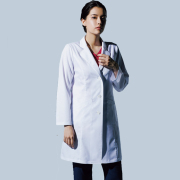 REP210 カゼン 診察衣 シングルボタン 女性用 ハーフ丈 長袖 抗ウイルス加工 制菌加工 抗菌防臭 吸汗 ストレッチ KAZEN 医療用 ドクター 医師 医者 女医 薬剤師 レディース レディス 女子 ドクターコート