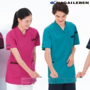 LX5117 ナガイレーベン ナースウェア スクラブ 男女兼用 半袖