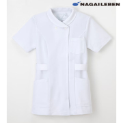 TS2077 ナガイレーベン ナースウェア ジャケット 女性用 半袖 制菌加工 制電 吸水 防汚効果 NAGAILEBEN 医療用 看護師 介護 歯科衛生士 レディース レディス 上衣 チュニック 医務衣 白衣 ホワイト 白