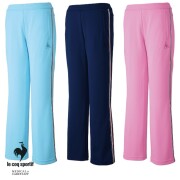 UZL2012 ルコックスポルティフ 介護ウェア パンツ ブーツカット 女性用 吸汗速乾 UVカット 透け防止 防汚 帯電防止 制菌 lecoqsportif 医療用 看護師 ナースウェア ケア レディース レディス 女子 ズボン スラックス ジャージ おしゃれ
