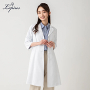wdc037 lepius ドクターコート レディース 診察衣 長袖 シワになりにくい シングルボタン 女性用 制菌 吸湿 速乾 制電 レピウス 医療用 医師 ドクター 女医 薬剤師 教師 薬局 医者
