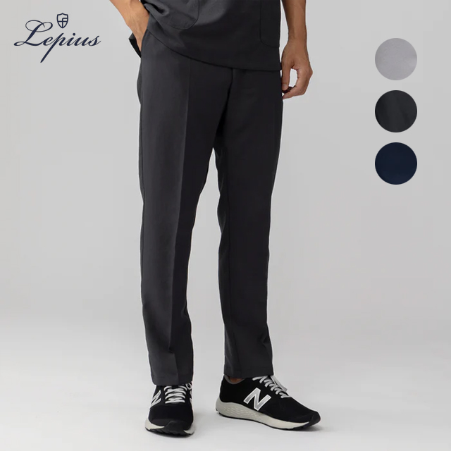 msp004 lepius スクラブパンツ メンズ   センタープレス 男性用 ストレッチ イージーケア レピウス 医療用 医師 ドクター 薬剤師 教師 薬局 医者