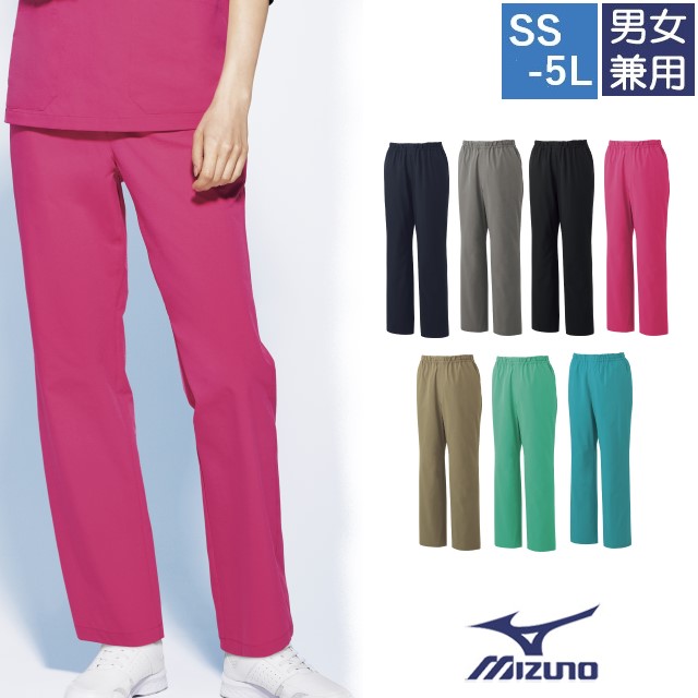 MZ-0301 チトセ ミズノ スクラブ パンツ 男女兼用 半袖 めちゃ軽 軽量 ウエストゴム ヒモ入り 前ファスナー ストレッチ 制電 制菌 CHITOSE MIZUNO 医療用 ドクター ナースウェア 医師 看護師 介護 薬剤師 リハビリ 歯科 整形 マッサージ ユニセックス ズボン
