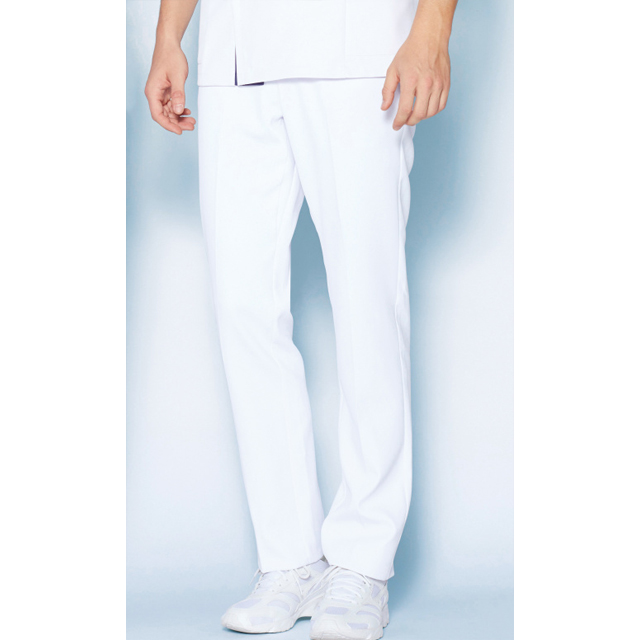 MZ-0178 チトセ ミズノ ナースウェア パンツ 男性用 動きやすい ウエスト脇ゴム 両脇ポケット 裏地付き 透け防止 制電 ストレッチ 制菌 工業洗濯可 CHITOSE MIZUNO 医療用 看護師 介護 メンズ 