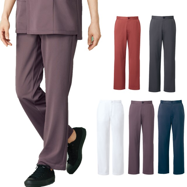R7591P ヤギコーポレーション パンツ 男女兼用 股下マチ ニット ストレッチ 制菌加工  吸汗速乾 帯電防止 YAGI メディカルウェア リゼルヴァ 医療用 看護師 介護 リハビリ 歯科助手 エステ 整体 整骨院 薬局 薬剤師 SS 3L 4L 5L