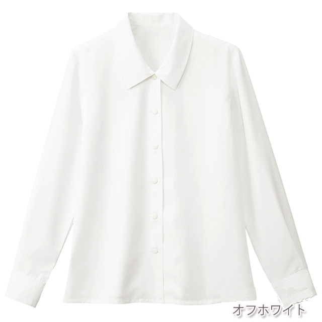 SB7500 フォーク オフィスウェア ブラウス 女性用 長袖 家庭洗濯可 速乾 静電気防止 吸水 吸汗 縮みにくい FOLK 医療用 事務服 制服 オフィスブラウス ワークウェア 受付 病院 クリニック レディース レディス